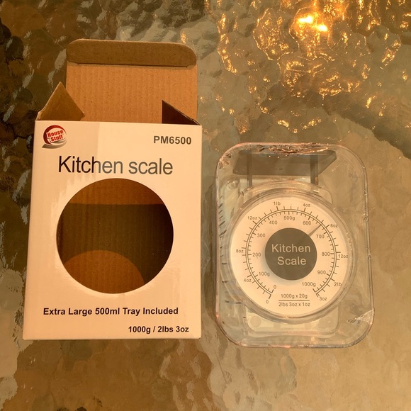 Mechanical Kitchen Scale Transparent Black Plastic - Picture 9 of 16